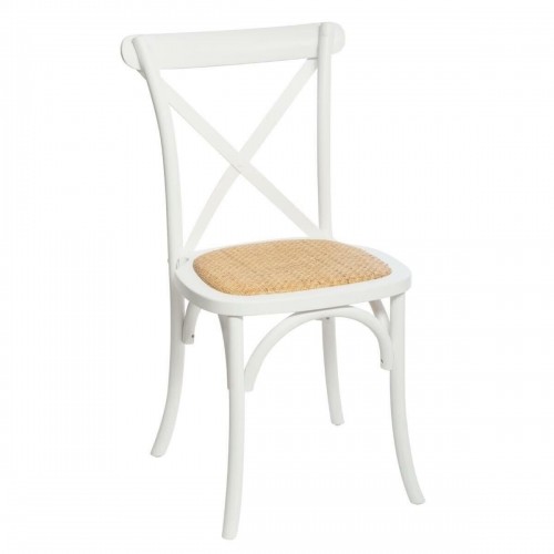 Krēsls DKD Home Decor 43 x 50 x 89 cm Dabisks Melns Balts Rotangpalma image 5