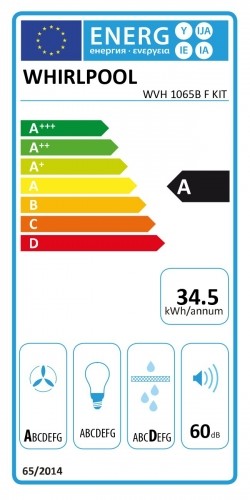 Induction hob with hood Whirlpool WVH1065BFKIT image 5