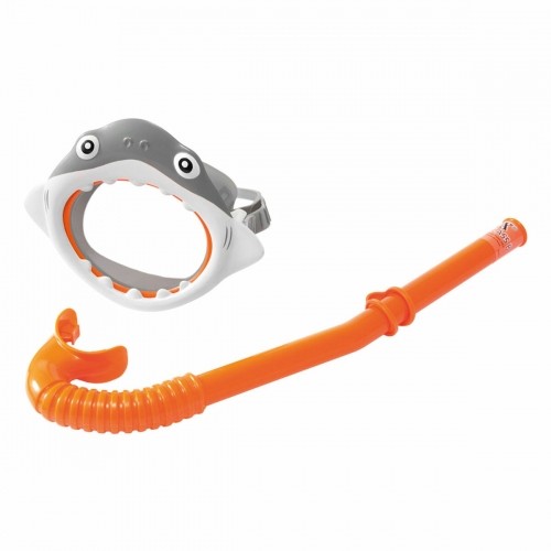 Snorkel Goggles and Tube for Children Intex Shark (6 Units) image 5