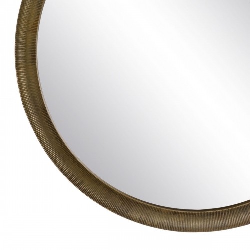 Bigbuy Home Настенное зеркало 88,2 x 2,5 x 88,2 cm Круглый Позолоченный Алюминий image 5