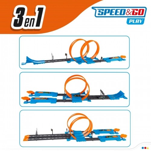 Акробатическая трасса Speed & Go 4 Автомобиль 112,5 x 22 x 25 cm 4 штук image 5