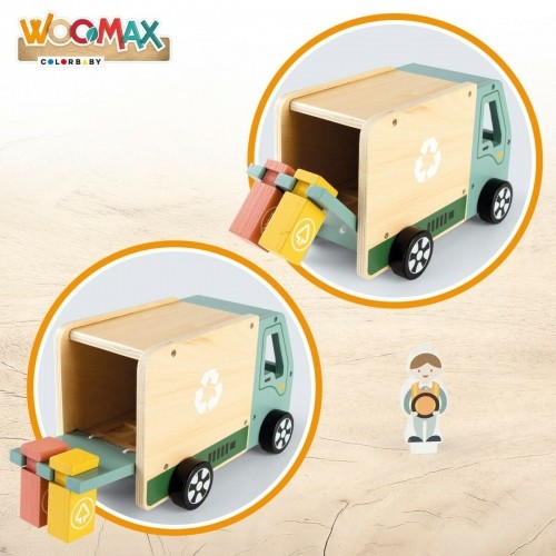 Garbage Truck Woomax Toy 8 Pieces 24 x 15 x 13,5 cm (4 Units) image 5