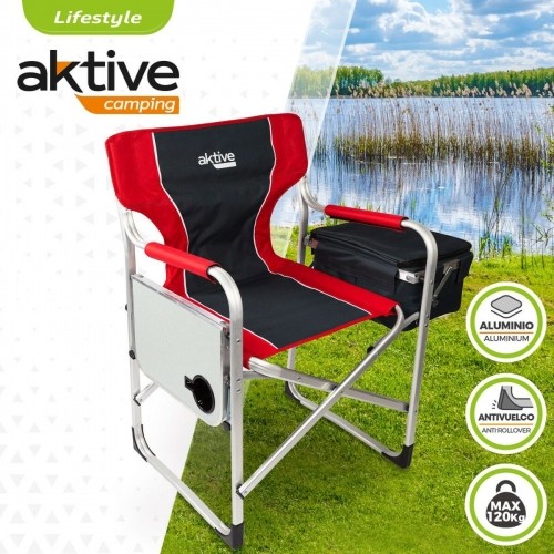 Складной стул для кемпинга Aktive Красный Серый 61 x 92 x 52 cm (2 штук) image 5