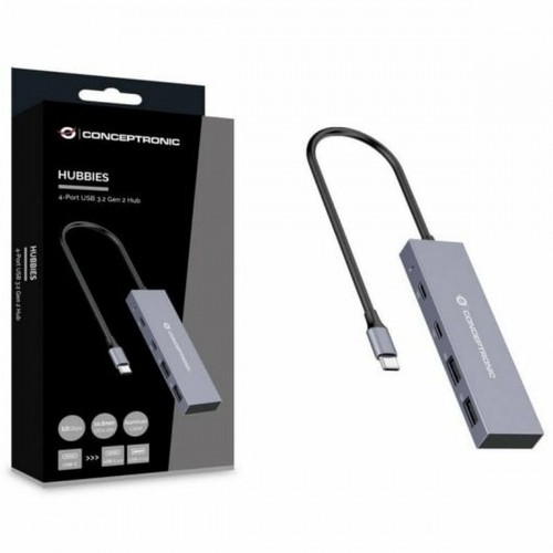 USB-разветвитель Conceptronic HUBBIES13G Серый image 5