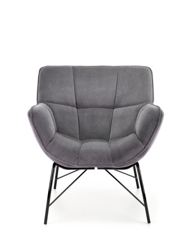 Halmar BELTON leisure chair color: grey image 5