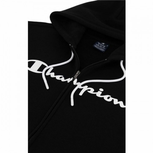 Толстовка с капюшоном мужская Champion Hooded Full Zip Чёрный image 5