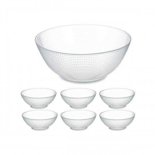 Set of bowls Generation Transparent Glass (4 Units) image 5