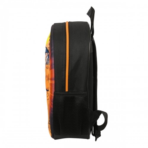 3D School Bag Naruto Black Orange 27 x 33 x 10 cm image 5