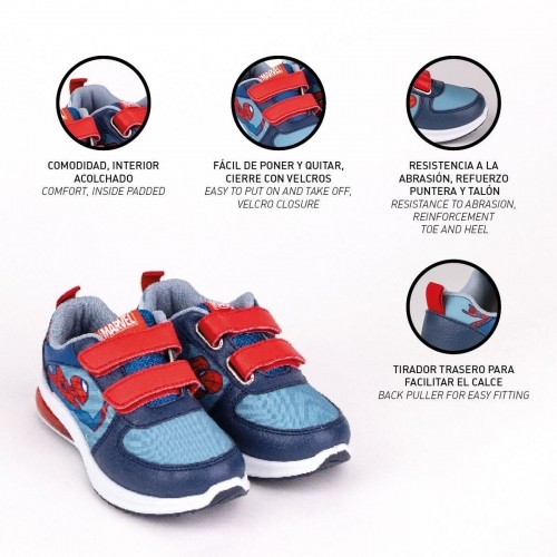 Кроссовки со светодиодами Spiderman Velcro Синий image 5