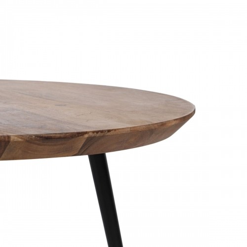 Set of 3 tables Wood Metal Iron Acacia 50 x 50 x 45 cm image 5