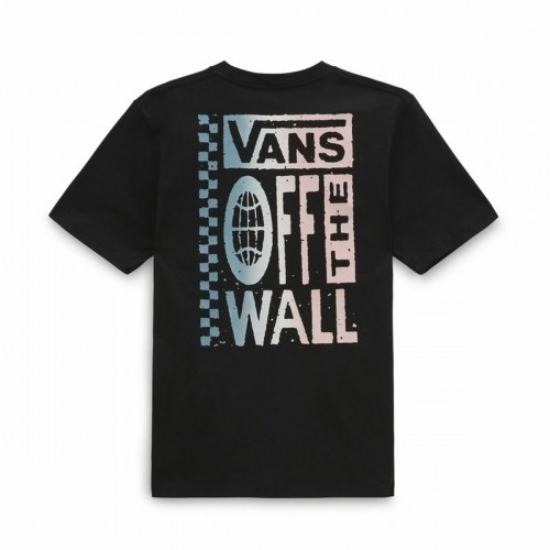 Children’s Short Sleeve T-Shirt Vans Global Stack-B Black image 5