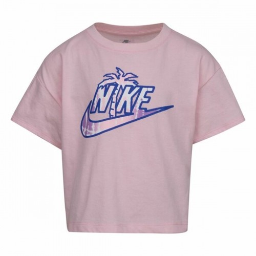 Child's Short Sleeve T-Shirt Nike Knit  Pink image 5