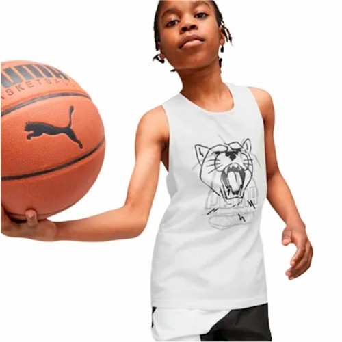 Баскетбольная футболка Puma Tank B Белый image 5