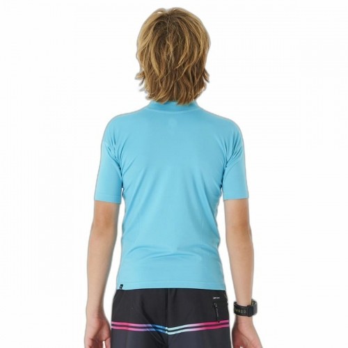 Children’s Short Sleeve T-Shirt Rip Curl Corps L/S Rash Vest  Blue Lycra Surf image 5