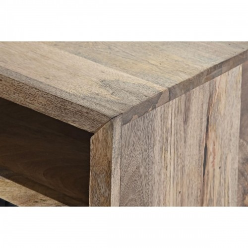 Centre Table DKD Home Decor Black Light brown Metal Mango wood 120 x 60 x 45 cm image 5