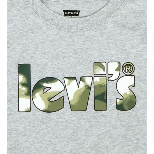 t-krekls Levi's Camo Poster Logo Gray Pelēks image 5