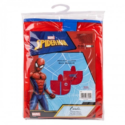 Lietusmētelis-Pončo ar Kapuci Spiderman Sarkans image 5