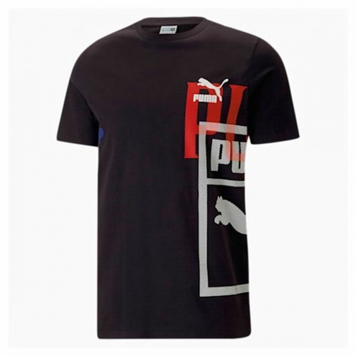Men’s Short Sleeve T-Shirt Puma Classics Black image 5