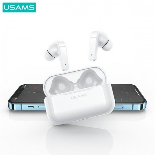 USAMS Słuchawki Bluetooth 5.0 TWS LY series ANC bezprzewodowe biały|white BHULY06 image 5