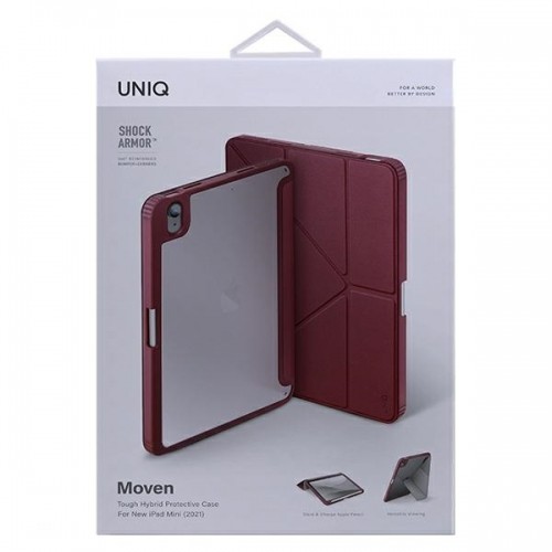 UNIQ etui Moven iPad Mini (2021) Antimicrobial bordowy|burgundy image 5