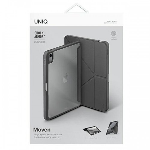 UNIQ etui Moven iPad Air 10.9 (2022|2020) Antimicrobial szary|charcoal grey image 5