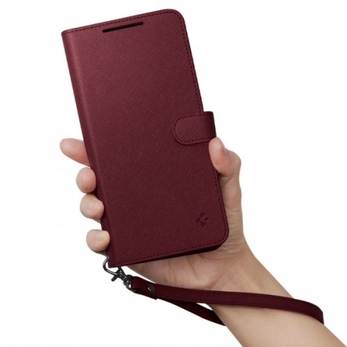 Spigen Wallet "S" Plus Sam S23+ S916 burgundowy|burgundy ACS05678 image 5