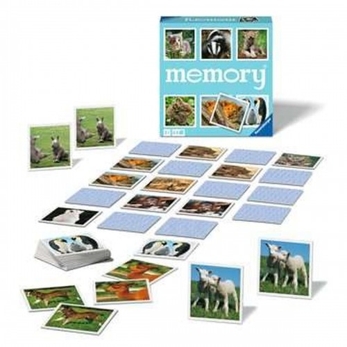 Izglītojošā Spēle Ravensburger Grand Memory - Theme: Small animals Daudzkrāsains image 5