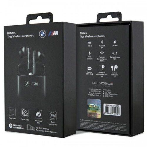 OEM Original Bluetooth Earphones TWS BMW BMWSES20MAMK + docking station M Collection black image 5