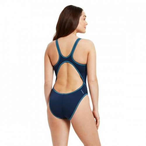 Women’s Bathing Costume Zoggs Wire Masterback Navy Blue image 5