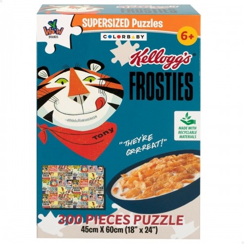Puzzle Colorbaby Kellogg's Frosties 300 Pieces 6 Units 60 x 45 x 0,1 cm image 5