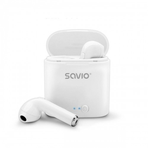 In-ear Bluetooth Headphones Savio TWS-01 White image 5