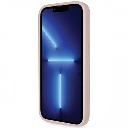Guess GUHCP15XP4TDSCPP iPhone 15 Pro Max 6.7" różowy|pink hardcase Crossbody 4G Metal Logo image 5