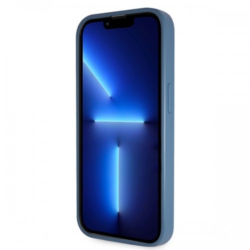 Guess GUHCP15XP4TDSCPB iPhone 15 Pro Max 6.7" niebieski|blue hardcase Crossbody 4G Metal Logo image 5