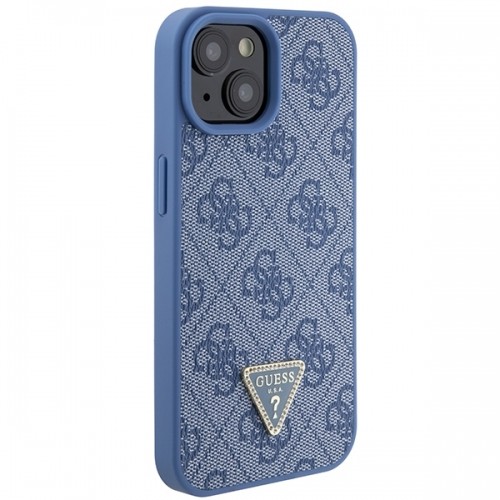 Guess GUHCP15SP4TDSCPB iPhone 15 6.1" niebieski|blue hardcase Crossbody 4G Metal Logo image 5