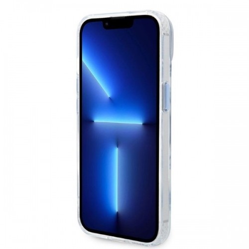 Guess GUHMP14MHTRMB iPhone 14 Plus 6,7" niebieski|blue hard case Metal Outline Magsafe image 5