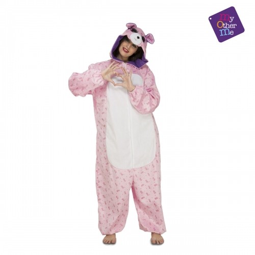 Costume for Adults My Other Me Big Eyes Teddy Bear Pink image 5