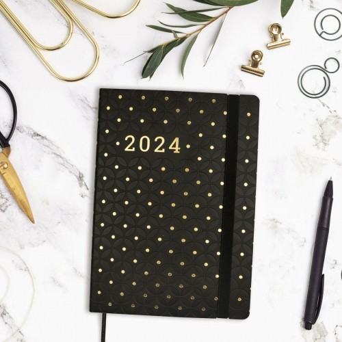 Diary Finocam Flexy Joy Dotts 2024 Black Golden A5 14,8 x 21 cm image 5