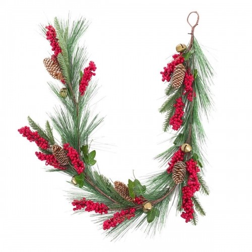 Christmas garland Red Green Plastic Pineapples 140 cm image 5