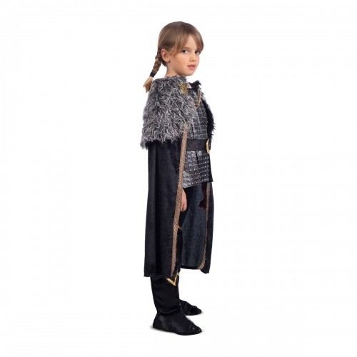 Costume for Children My Other Me Female Viking Black Grey (5 Pieces) image 5