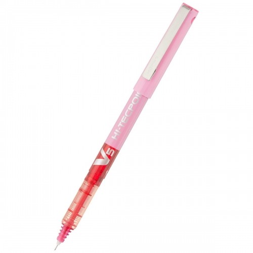 Liquid ink pen Pilot V-5 Hi-Tecpoint Pink 0,3 mm (12 Units) image 5