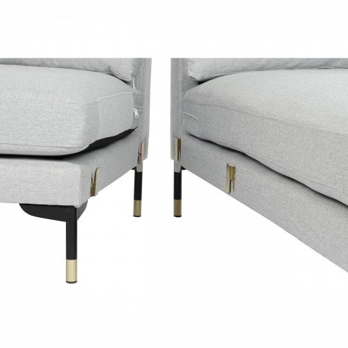 Dīvāns ‘Chaise Longue’ DKD Home Decor Gaiši pelēks Metāls 250 x 160 x 85 cm image 5