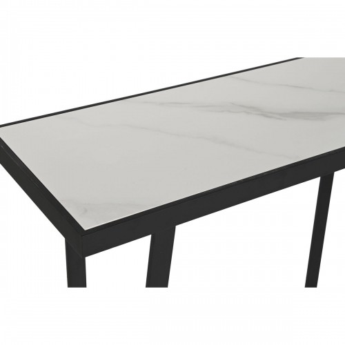 Console Home ESPRIT White Black Metal 100 x 35 x 75 cm image 5