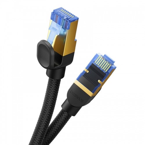Braided network cable cat.7 Baseus Ethernet RJ45, 10Gbps, 25m (black) image 5