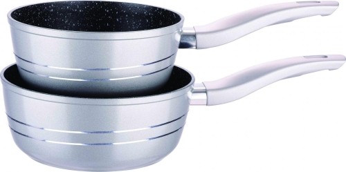 Royalty Line RL-FS2M: 3 Pieces Saucepan Set with Marble Coating Black image 5