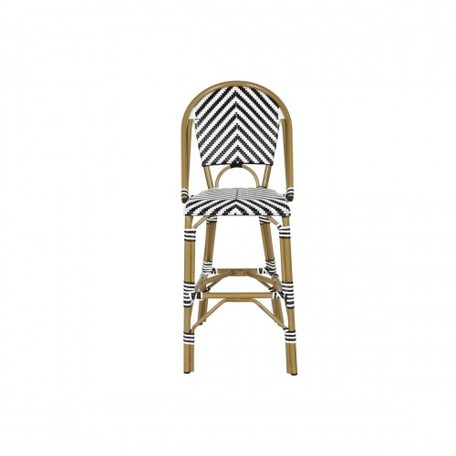 Stool Home ESPRIT Bicoloured Metal synthetic rattan 48 x 60 x 121 cm image 5