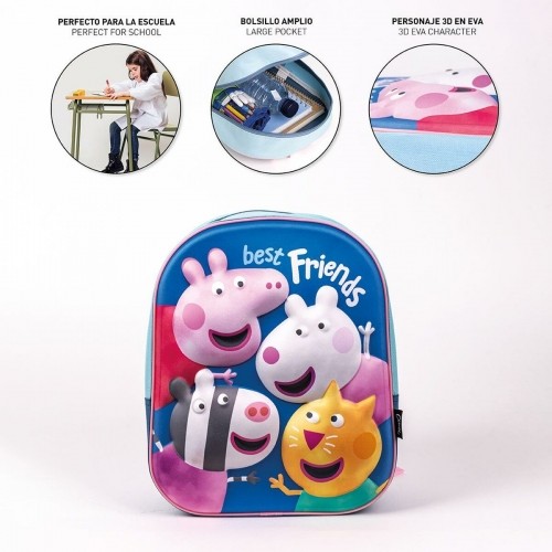 Детский рюкзак 3D Peppa Pig Синий 25 x 33 x 10 cm image 5