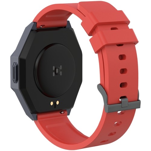 CANYON Otto SW-86, Smart watch Realtek 8762DK LCD 1.3'' LTPS 360X360px, G+F 1+gesture 192KB Li-ion polymer battery 3.7v 280mAh,Gun aluminum alloy case middle frame+plastic bottom case+Warm red silicone strap+gun strap buckle. host:45.4*42.4*9.6mm St image 5