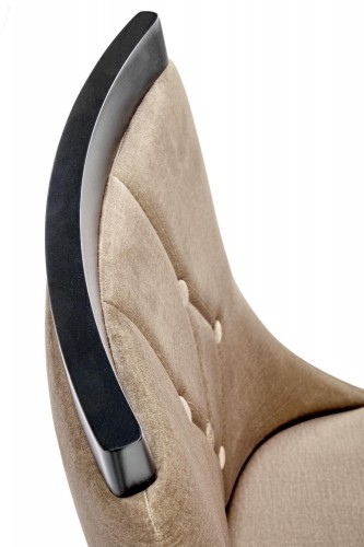 Halmar ROYAL chair, black / beige Monolith 09 image 5