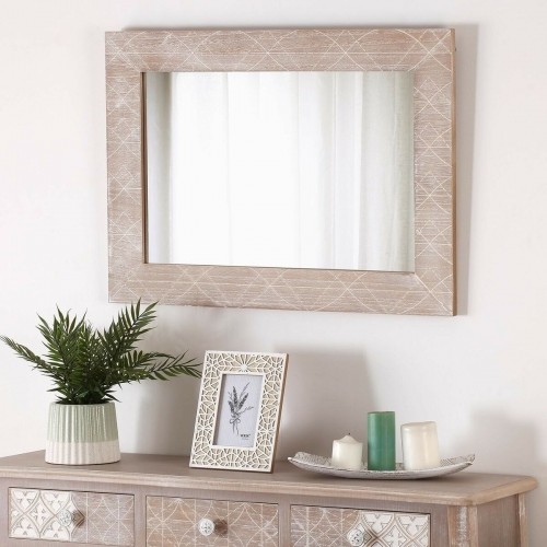 Wall mirror Versa Paolownia wood Mirror 2 x 76 x 54 cm image 5