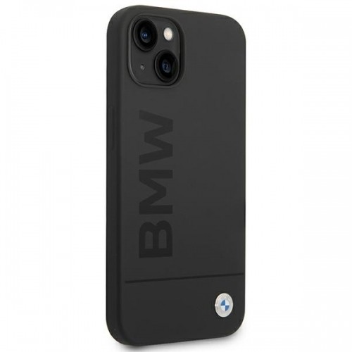 Etui BMW BMHMP14MSLBLBK iPhone 14 Plus 6,7" czarny|black hardcase Silicone Signature Logo Magsafe image 5